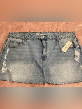 No Boundaries Denim Mini Skirt, Women’s